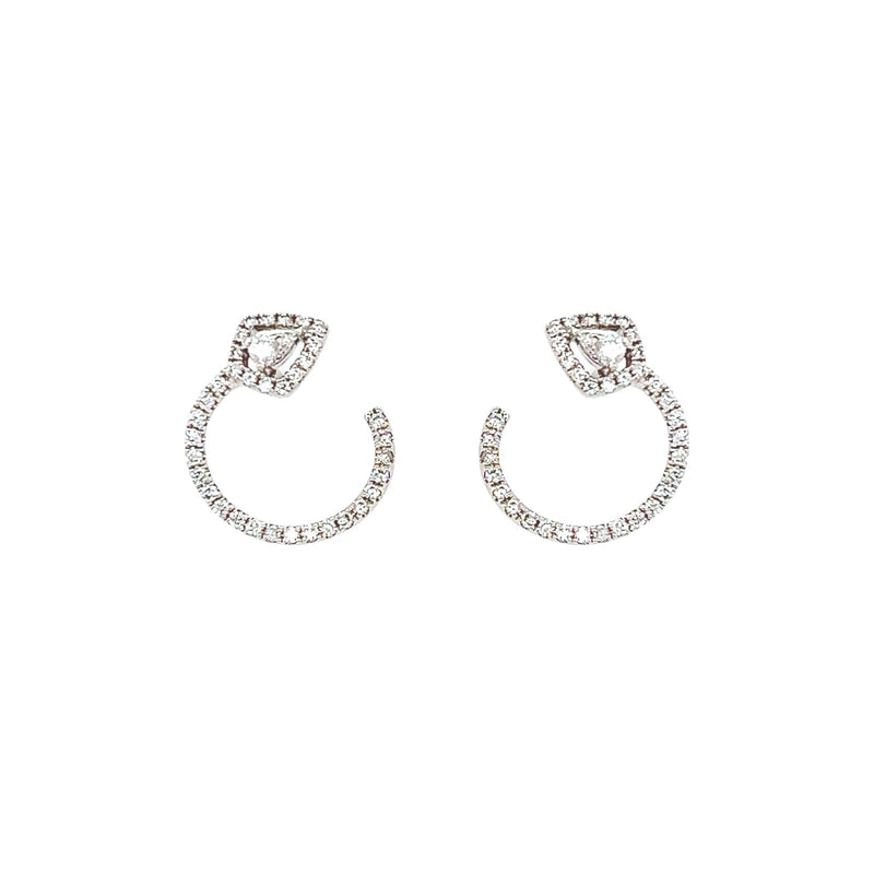 Diamond Earrings-Diamond Earrings - DERDI00158