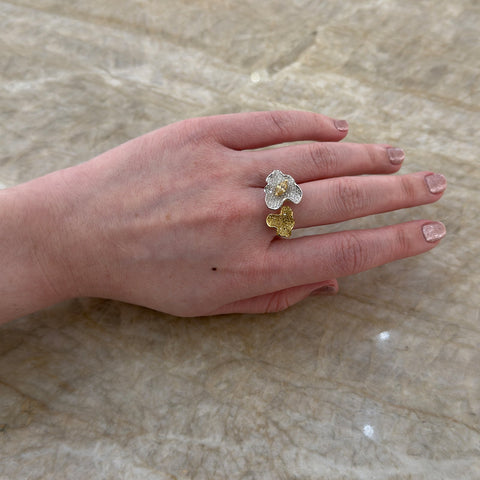 Diamond Flower Ring-Diamond Flower Ring - DRTIJ03114