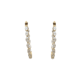 Diamond Hoop Earrings-Diamond Hoop Earrings DEODE05782
