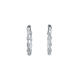Diamond Hoop Earrings-Diamond Hoop Earrings DEODE05791