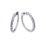 Diamond Hoop Earrings-Diamond Hoop Earrings - DETIJ01802