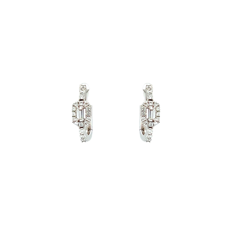 Diamond Huggie Earrings-Diamond Huggie Earrings - DERDI00190