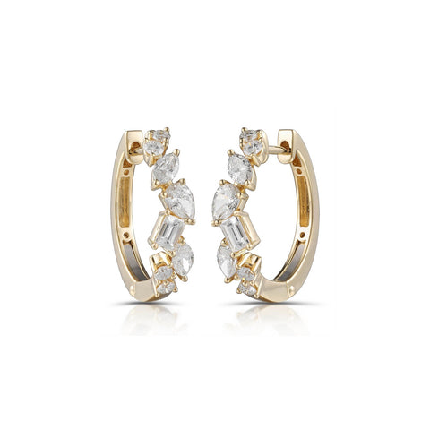 Diamond Huggies Earrings-Diamond Huggies Earrings - DERTJ01875