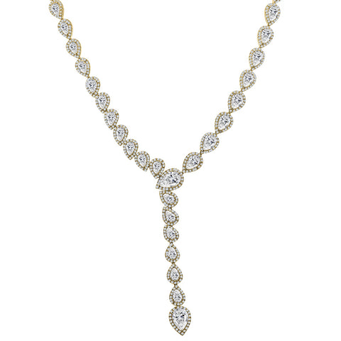 Diamond Lariat Necklace-Diamond Lariat Necklace - DNODE00109