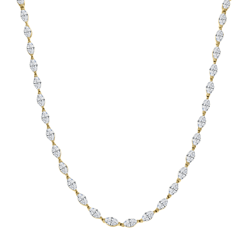 Diamond Marquise Necklace-Diamond Marquise Necklace DNODE00046
