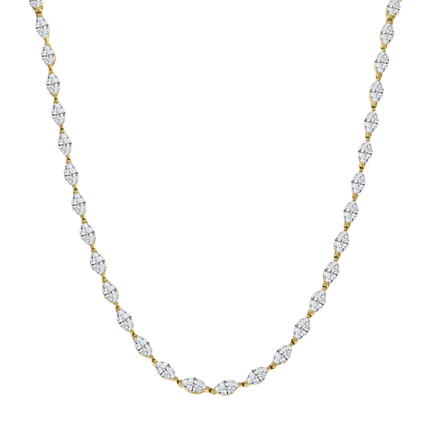Diamond Marquise Necklace-Diamond Marquise Necklace DNODE00046