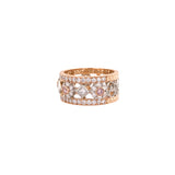 Platinum and Rose Gold Eternity Diamond Ring-Platinum and Rose Gold Eternity Diamond Ring DRJCK00082