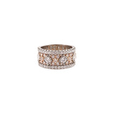 Platinum and Rose Gold Eternity Diamond Ring-Platinum and Rose Gold Eternity Diamond Ring DRJCK00331
