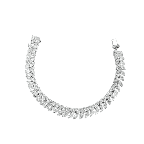 Double Row Marquise Bracelet-Double Row Marquise Bracelet DBODE00037