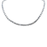 Emerald-cut Diamond Link Necklace-Emerald - cut Diamond Link Necklace - DNNKA00703