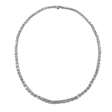 Emerald-cut Diamond Link Necklace-Emerald - cut Diamond Link Necklace - DNNKA00703