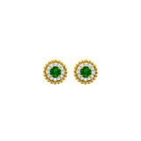 Emerald Diamond Earrings-Emerald Diamond Earrings EESPK00133