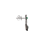 Emerald Diamond Earrings-Emerald Diamond Earrings - EREME028012