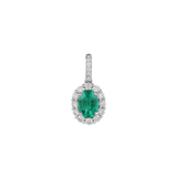 Emerald Diamond Pendant-Emerald Diamond Pendant - EPRTJ00073