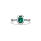Emerald Diamond Ring-Emerald Diamond Ring - ERRTJ00064