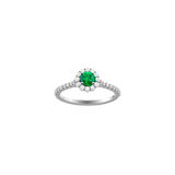 Emerald Diamond Ring-Emerald Diamond Ring ERSPK00109