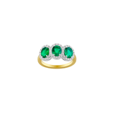 Emerald Diamond Ring-Emerald Diamond Ring ERSPK00125