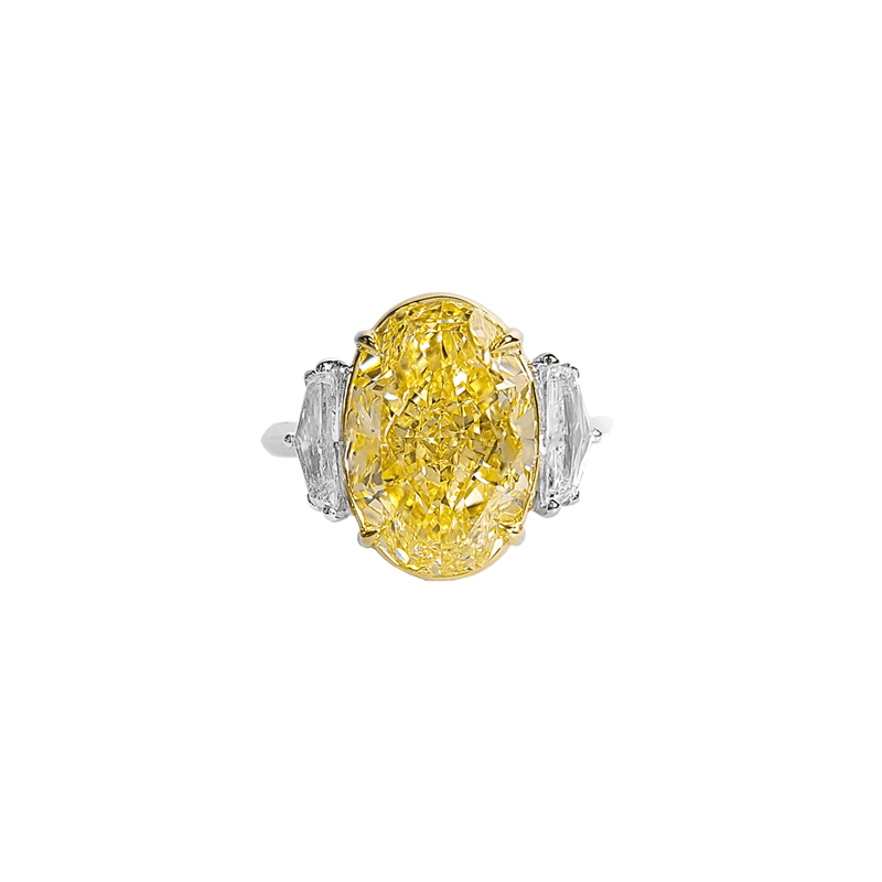 Fancy Yellow Diamond Ring-Fancy Yellow Diamond Ring - DRNOV01385