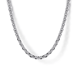 Gabriel & Co. 22 Inch 925 Sterling Silver Solid Men's Link Chain Necklace-Gabriel & Co. 22 Inch 925 Sterling Silver Solid Men's Link Chain Necklace NKM7009-22SVJJJ