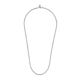 Gabriel & Co. 24 Inch 925 Sterling Silver Hollow Men's Link Chain Necklace-Gabriel & Co. 24 Inch 925 Sterling Silver Hollow Men's Link Chain Necklace NKM6767-24SVJJJ