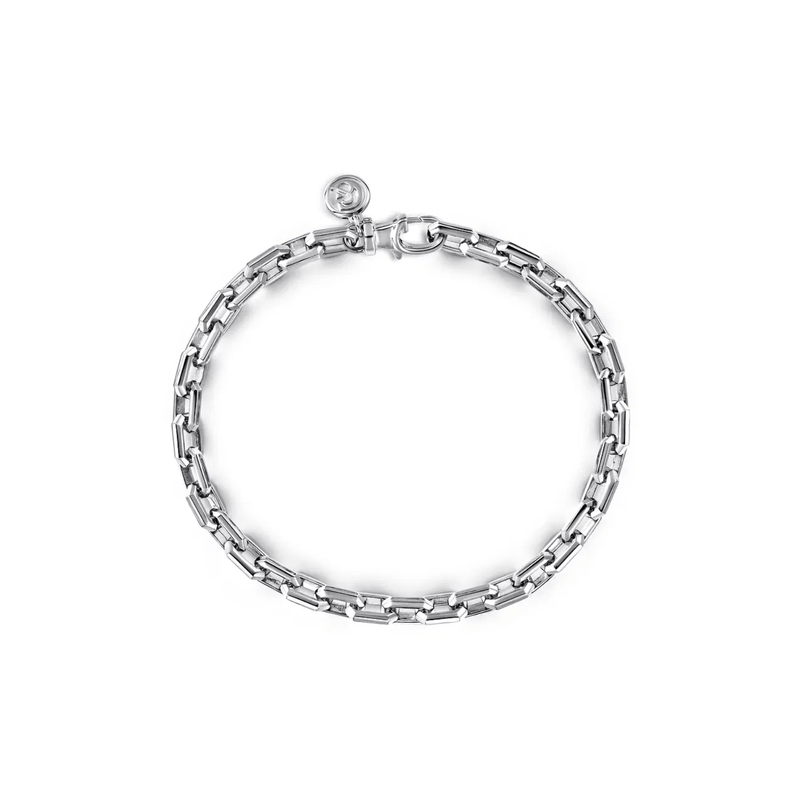 Gabriel & Co. 925 Sterling Silver Solid Faceted Chain Bracelet-Gabriel & Co. 925 Sterling Silver Solid Faceted Chain Bracelet TBM4516SVJJJ