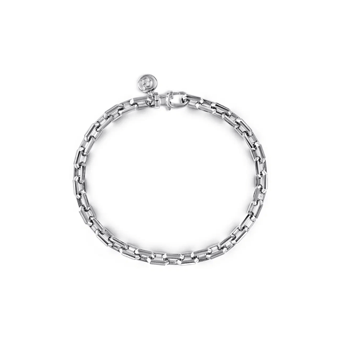 Gabriel & Co. 925 Sterling Silver Solid Faceted Chain Bracelet-Gabriel & Co. 925 Sterling Silver Solid Faceted Chain Bracelet TBM4516SVJJJ