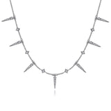 Gabriel & Co. Alternating Diamond Spike Necklace-Gabriel & Co. Alternating Diamond Spike Necklace - NK6019W45JJ