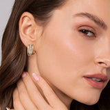 Gabriel & Co. Bujukan and Diamond J Hoop Stud Earrings-Gabriel & Co. Bujukan and Diamond J Hoop Stud Earrings - EG15479M45JJ
