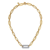 Gabriel & Co. Bujukan and Diamond Link Chain Necklace-Gabriel & Co. Bujukan and Diamond Link Chain Necklace - NK7965M45JJ