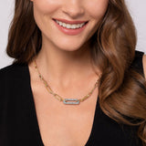 Gabriel & Co. Bujukan and Diamond Link Chain Necklace-Gabriel & Co. Bujukan and Diamond Link Chain Necklace - NK7965M45JJ