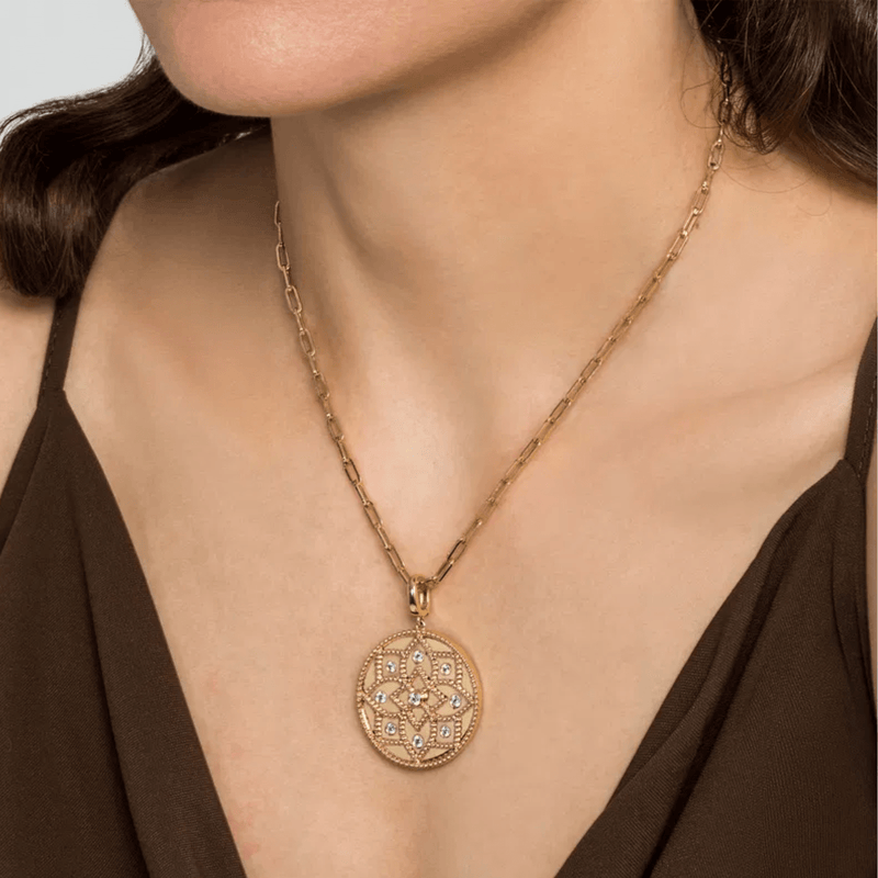 Gabriel & Co. Bujukan and Diamond Medallion Pendant-Gabriel & Co. Bujukan and Diamond Medallion Pendant PT6600Y45JJ