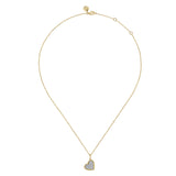 Gabriel & Co. Bujukan and Diamond Pave Heart Pendant Necklace-Gabriel & Co. Bujukan and Diamond Pave Heart Pendant Necklace - NK7992M45JJ
