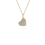 Gabriel & Co. Bujukan and Diamond Pave Heart Pendant Necklace-Gabriel & Co. Bujukan and Diamond Pave Heart Pendant Necklace - NK7992M45JJ