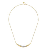 Gabriel & Co. Bujukan and Diamond Twisted Bar Necklace-Gabriel & Co. Bujukan and Diamond Twisted Bar Necklace - NK8002Y45JJ