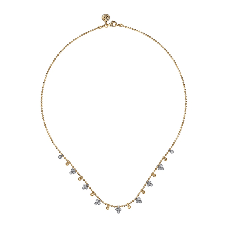 Gabriel & Co. Bujukan Beads and Diamond Droplet Necklace-Gabriel & Co. Bujukan Beads and Diamond Droplet Necklace - NK7793M45JJ
