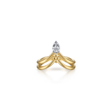 Gabriel & Co. Bujukan Clover Diamond Chevron Ring-Gabriel & Co. Bujukan Clover Diamond Chevron Ring LR52927M45JJ