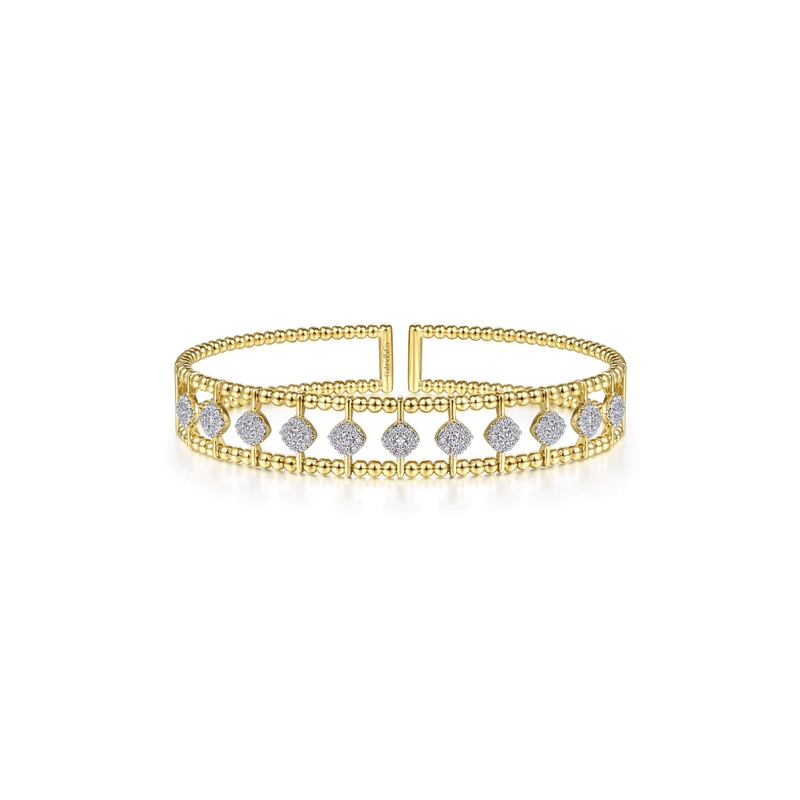 Gabriel & Co. Bujukan Diamond Cuff Bangle-Gabriel & Co. Bujukan Diamond Cuff Bangle BG4232-6Y45JJ