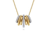 Gabriel & Co. Bujukan Diamond Multi Row Pendant Necklace-Gabriel & Co. Bujukan Diamond Multi Row Pendant Necklace - NK7962M45JJ