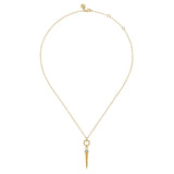 Gabriel & Co. Bujukan Link and Diamond Bullet Drop Necklace-Gabriel & Co. Bujukan Link and Diamond Bullet Drop Necklace - NK8086Y45JJ