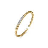 Gabriel & Co. Bujukan Pave Diamond Bangle Bracelet with Lock-Gabriel & Co. Bujukan Pave Diamond Bangle Bracelet with Lock BG5085-62Y45JJ.LOCK