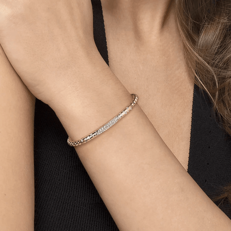 Gabriel & Co. Bujukan Pave Diamond Bangle Bracelet with Lock-Gabriel & Co. Bujukan Pave Diamond Bangle Bracelet with Lock BG5085-62Y45JJ.LOCK