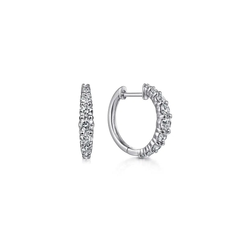 Gabriel & Co. Classic Diamond Huggies 15mm-Gabriel & Co. Classic Diamond Huggies 15mm - EG13647W45JJ