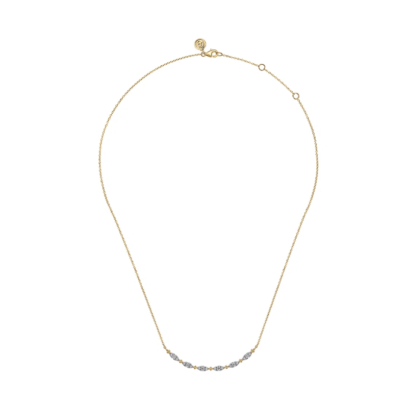 Gabriel & Co. Curved Bujukan Bar Diamond Necklace-Gabriel & Co. Curved Bujukan Bar Diamond Necklace - NK7184Y45JJ
