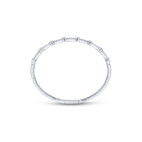 Gabriel & Co. Demure Gold Bezel Station Diamond Bangle-Gabriel & Co. Demure Gold Bezel Station Diamond Bangle BG3843-62W45JJ