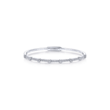 Gabriel & Co. Demure Gold Bezel Station Diamond Bangle-Gabriel & Co. Demure Gold Bezel Station Diamond Bangle BG3843-62W45JJ