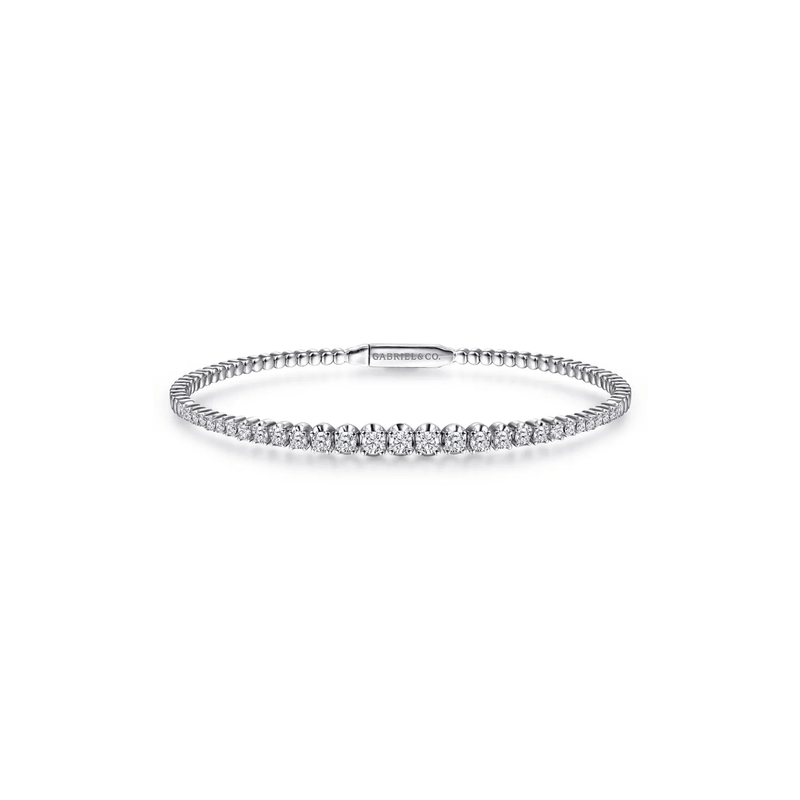 Gabriel & Co. Demure Gold Diamond Bangle-Gabriel & Co. Demure Gold Diamond Bangle BG4431-62W45JJ