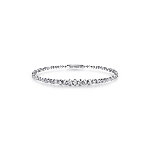 Gabriel & Co. Demure Gold Diamond Bangle-Gabriel & Co. Demure Gold Diamond Bangle BG4431-62W45JJ