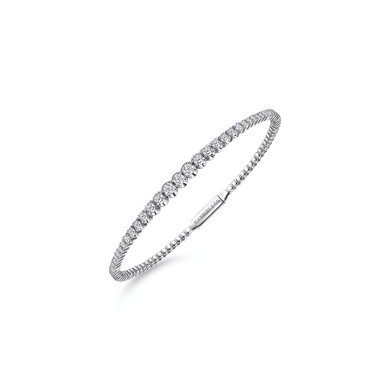 Gabriel & Co. Demure Gold Diamond Bangle-Gabriel & Co. Demure Gold Diamond Bangle BG4431-62W45JJ