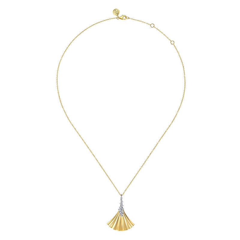 Gabriel & Co. Diamond and Diamond Cut Pendant Necklace-Gabriel & Co. Diamond and Diamond Cut Pendant Necklace - NK8012M45JJ