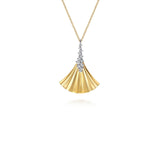 Gabriel & Co. Diamond and Diamond Cut Pendant Necklace-Gabriel & Co. Diamond and Diamond Cut Pendant Necklace - NK8012M45JJ